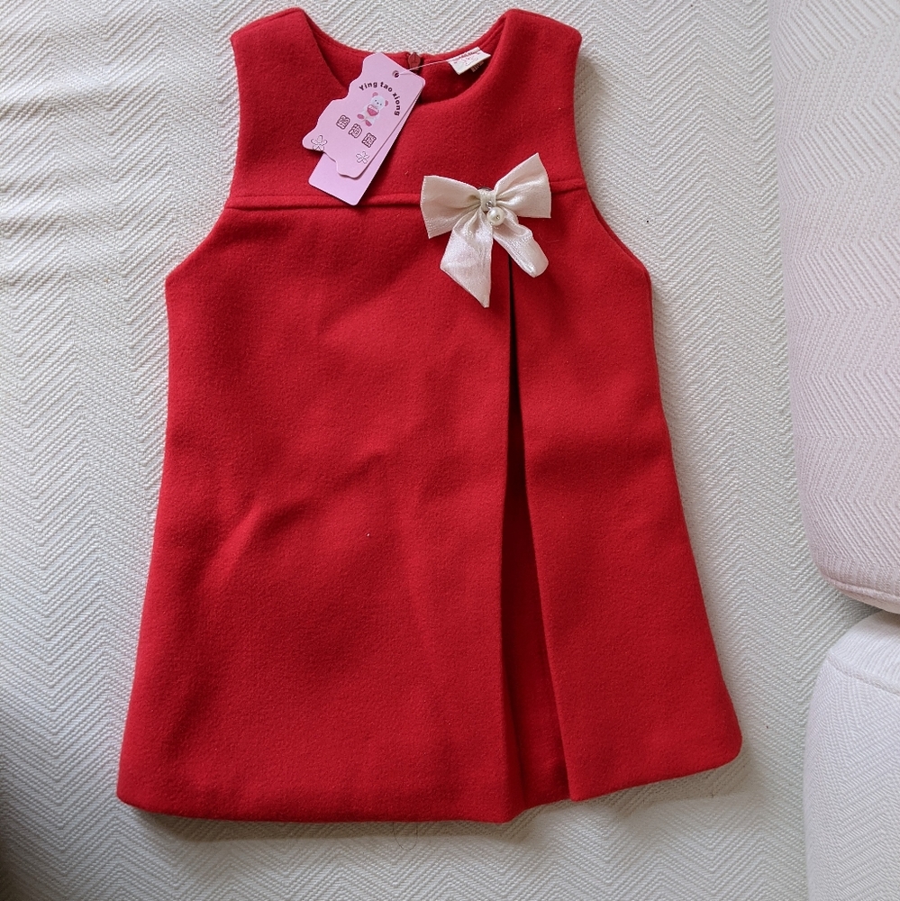 Red Holiday dress for Toddler Girl